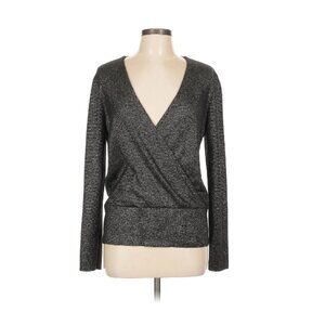 Ann Taylor Gray Sparkle Pullover